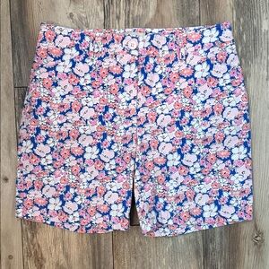 Talbots Pink and Blue Floral Cotton Shorts